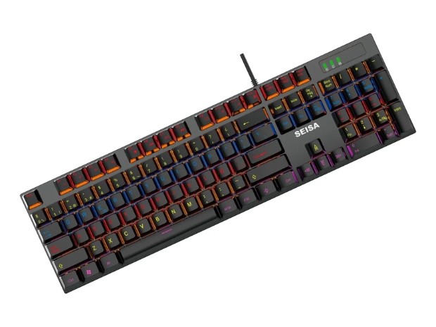 &uu TECLADO PC GAMER MECANICO DN-K104